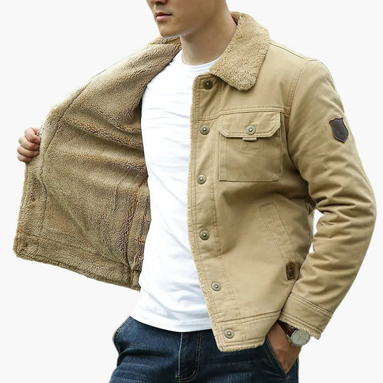 EB | Freizeitjacke mit Fleecekragen - Modische Outdoor Übergangsjacke für Alltag und Abenteuer