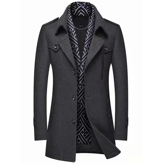 EB | Business Mantel Eleganter Winter Langjacke Klassisch Modern Freizeit