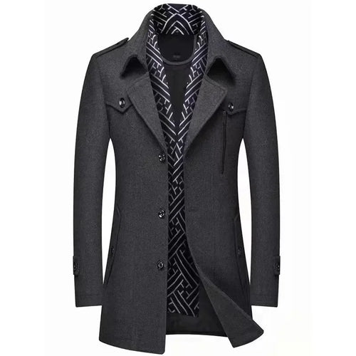 EB | Business Mantel Eleganter Winter Langjacke Klassisch Modern Freizeit