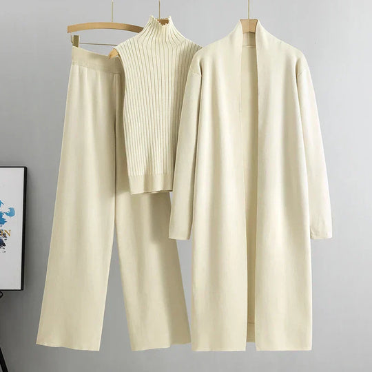 EB | delige gestrickte Set - stilvolle Damen Loungebekleidung
