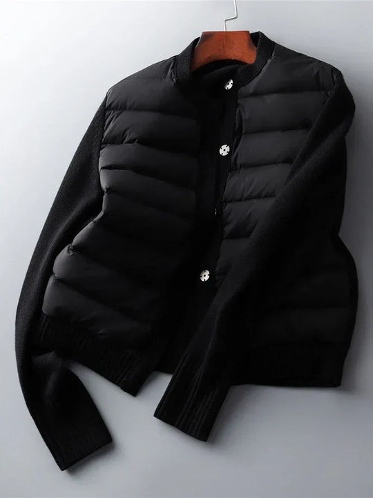 EB | Hybride Cardigan Jacke - Knopfverschluss