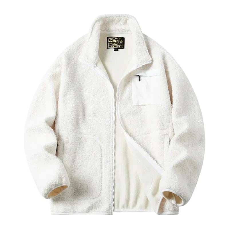 EB | Unisex Fleecejacke Im Outdoor-Stil mit Reißverschluss und Brusttasche - Ideal für Freizeit & Alltag