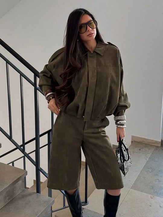 EB | Übergangsjacke in Elegantem Grün für Damen