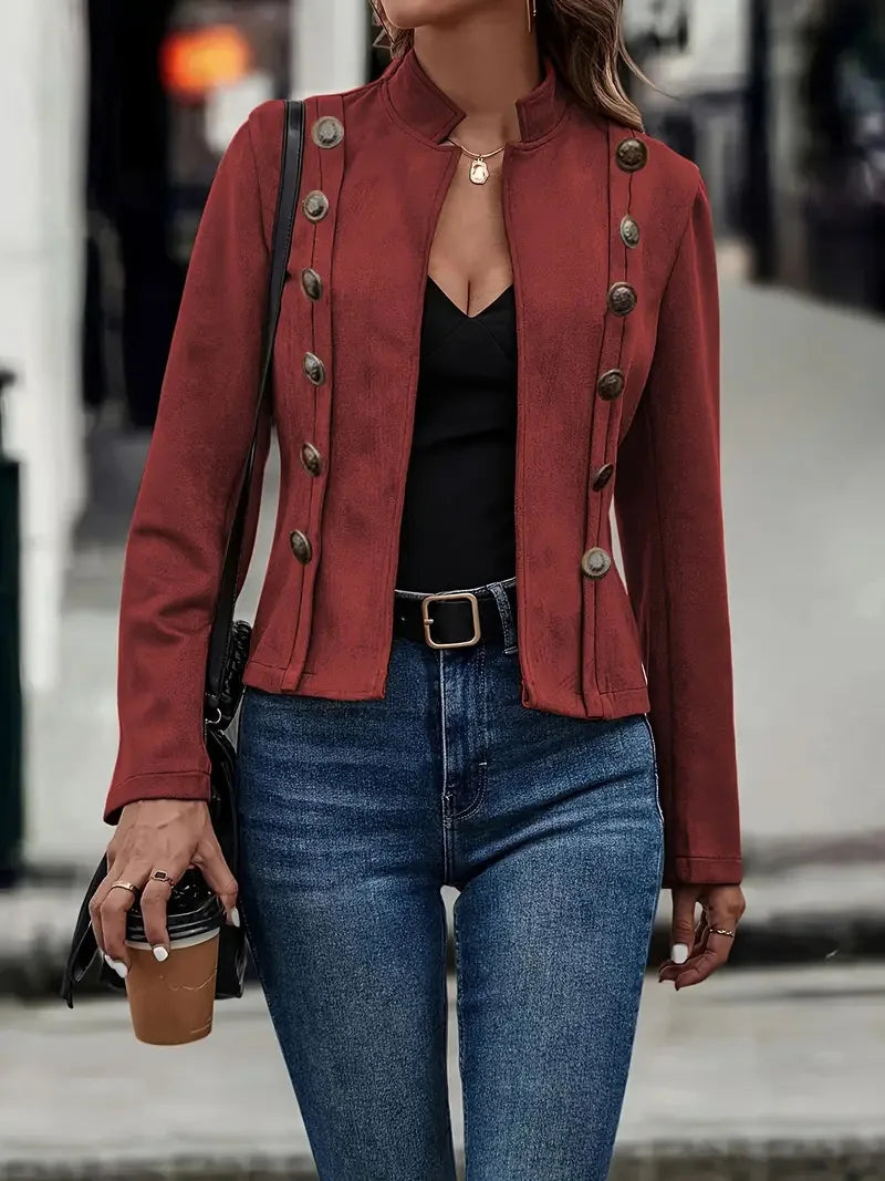 EB | Samt Doppelreiher Jacket