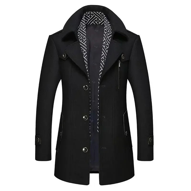 EB | Business Mantel Eleganter Winter Langjacke Klassisch Modern Freizeit