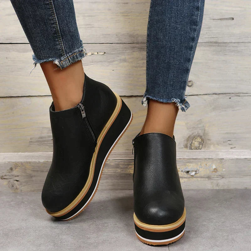 Chic Wedge Boots – Mila EB