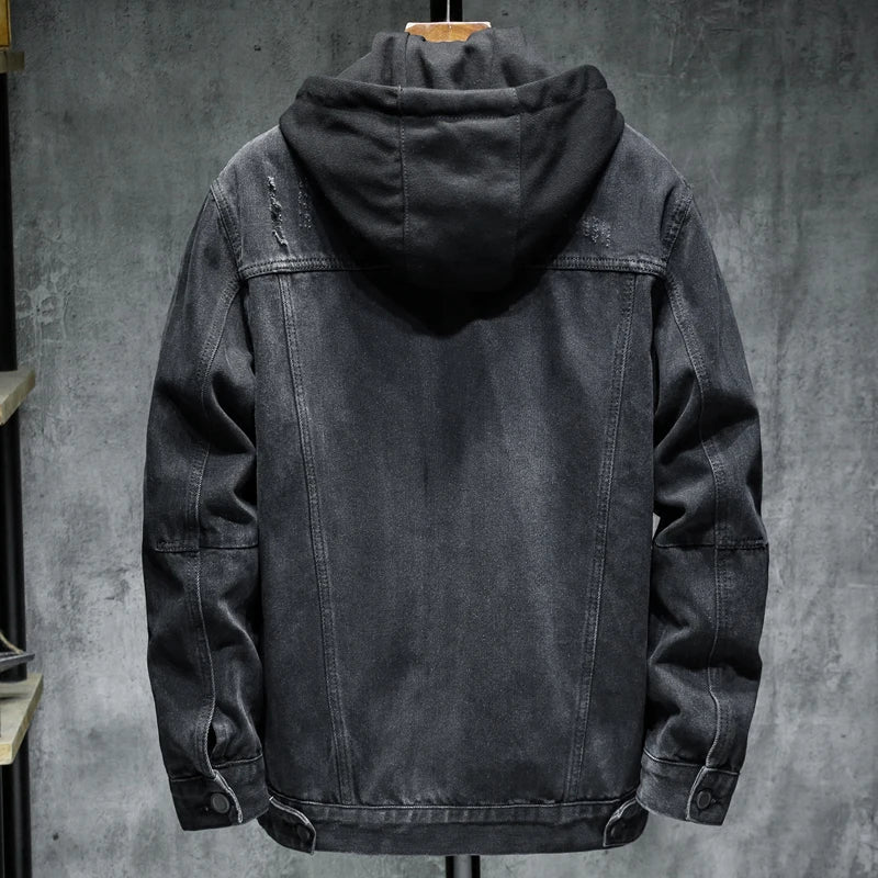 EB | Jeansjacke mit Moderner Kapuze - Elrick