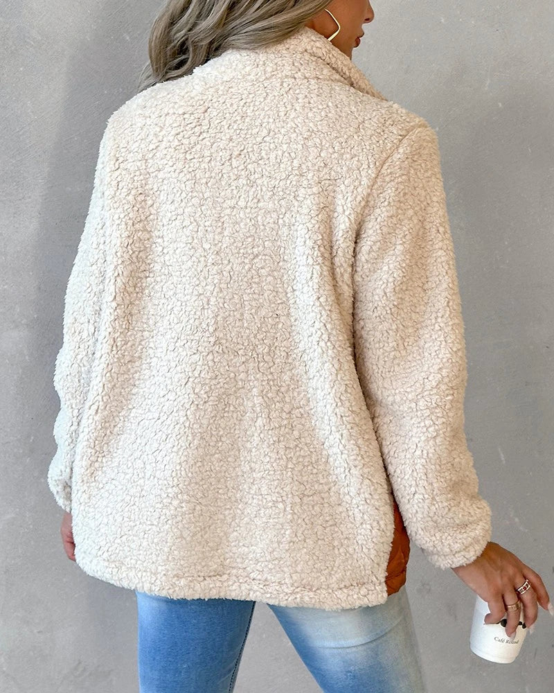 EB | Damen Wende-Fleecejacke mit Subtilen Tiermotiven
