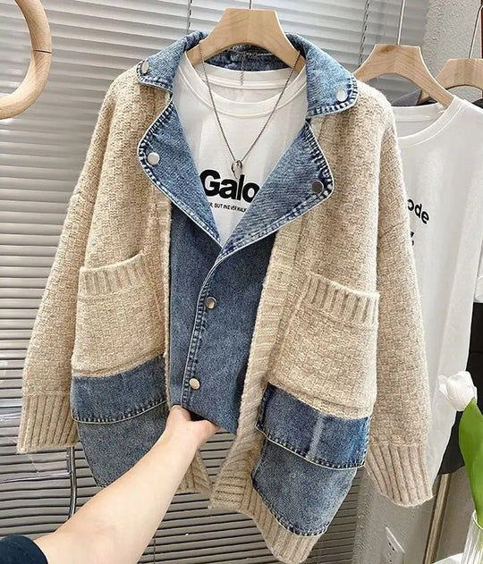 EB | Splicing Jeansjack Stilvoll & trendy