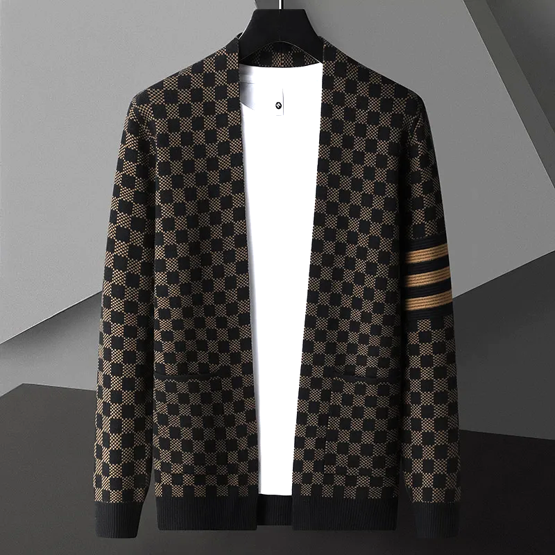 EB | Gemusteter Cardigan Strick Elegant, Stilvoll