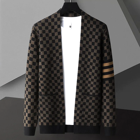 EB | Gemusteter Cardigan Strick Elegant, Stilvoll