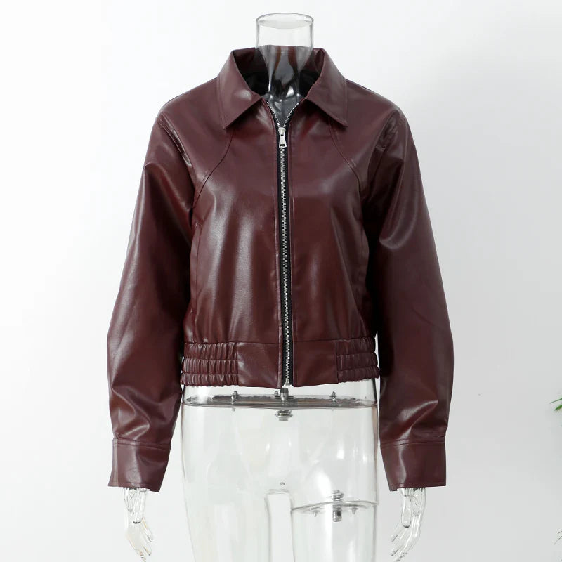 EB | Eco-Leder Vintage Bomberjacke