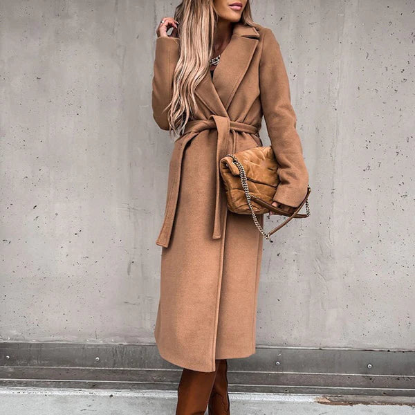 EB | Eleganter Wollmantel mit Gürtel