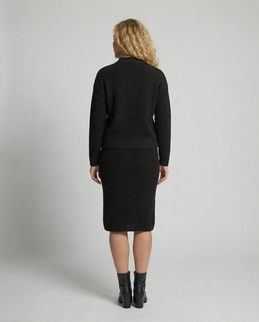 Elegantes Strickset Pullover Rock | EB