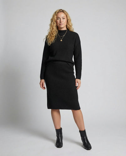 Elegantes Strickset Pullover Rock | EB