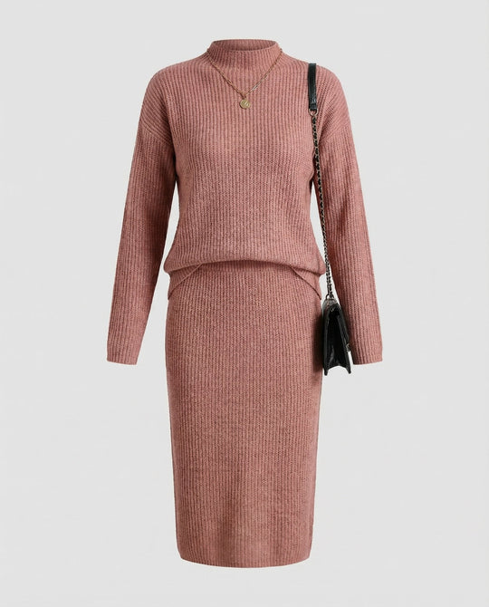 Elegantes Strickset Pullover Rock | EB