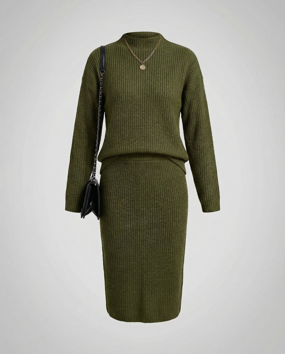 Elegantes Strickset Pullover Rock | EB