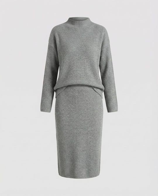 Elegantes Strickset Pullover Rock | EB