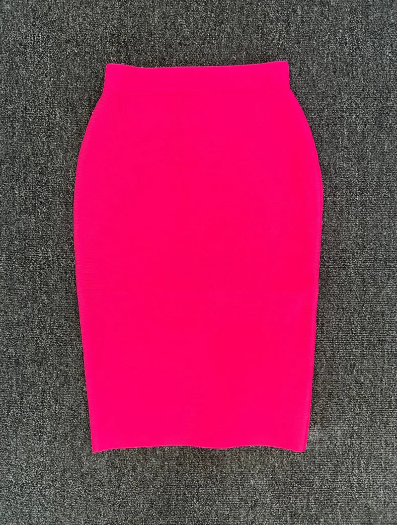 EB | Frauen Neue Rayon Bandage Rock Elegante Bleistiftrock Berühmte Sexy Club Party Kleidung Vintage Vestios