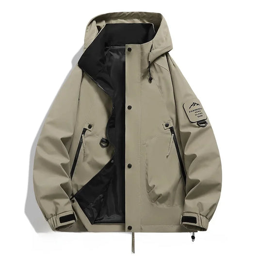 EB Damen Windbreaker Jacke mit Kapuze und Stehkragen
