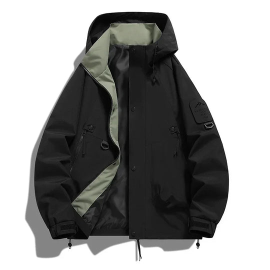 EB Damen Windbreaker Jacke mit Kapuze und Stehkragen