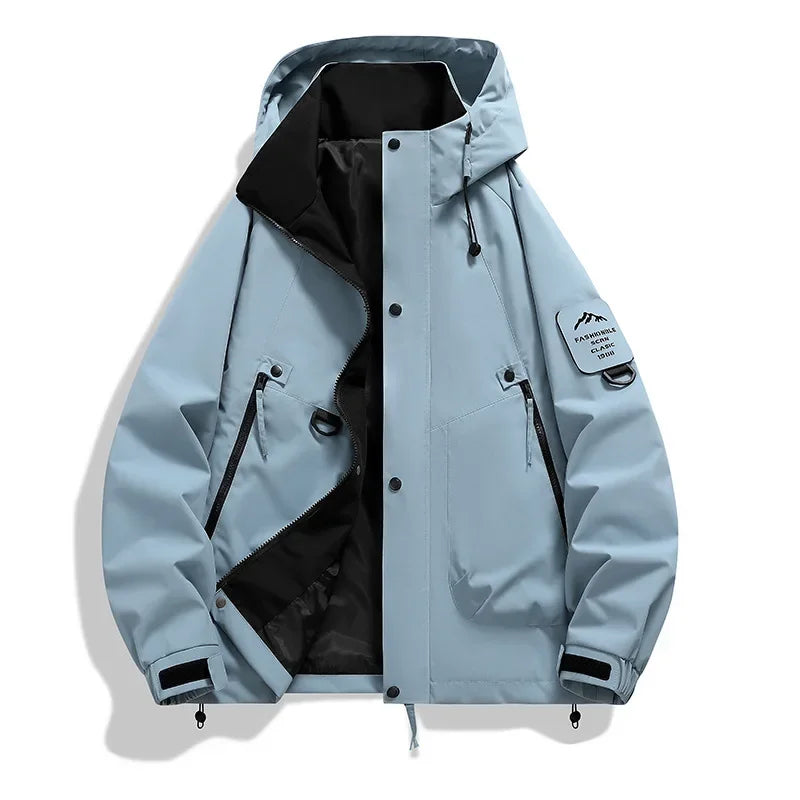 EB Damen Windbreaker Jacke mit Kapuze und Stehkragen