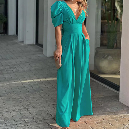 EB | Eleganter Jumpsuit mit Puffärmeln