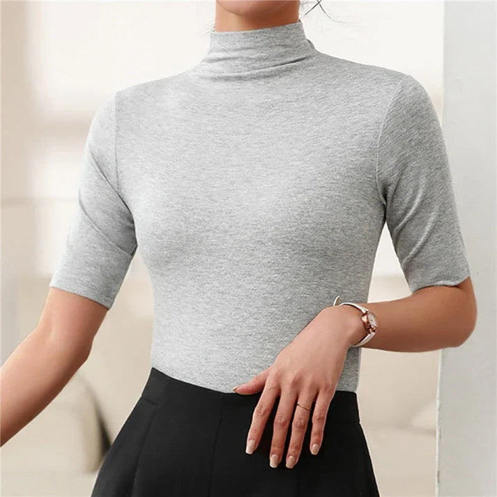 EB | Ultra-Dünner Nahtloser Rollkragenpullover