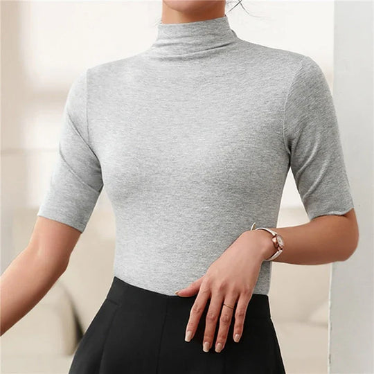 EB | Ultra-Dünner Nahtloser Rollkragenpullover