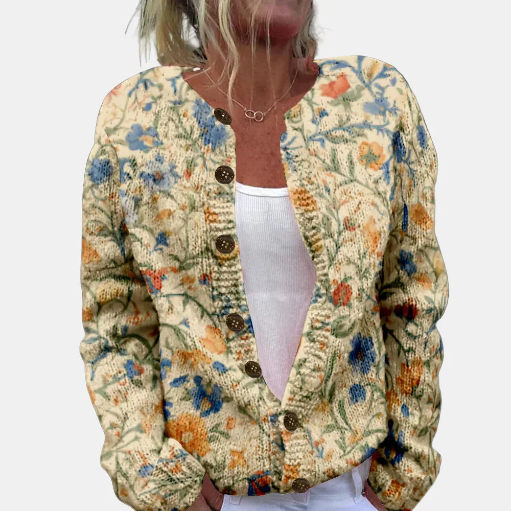EB | Schicke Bedruckte Strickjacke