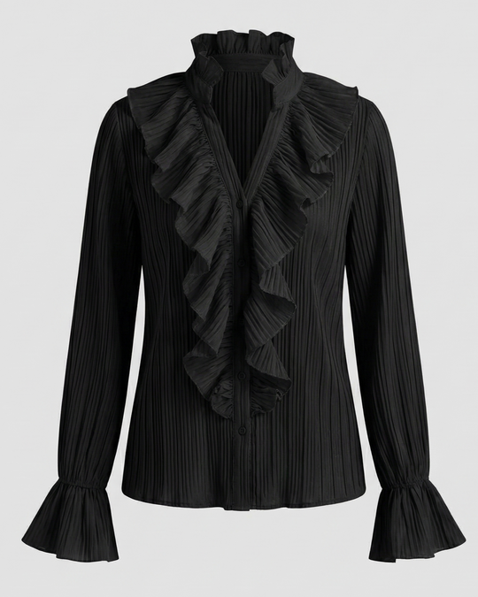 Elegante Gerüschte Bluse Damen | EB