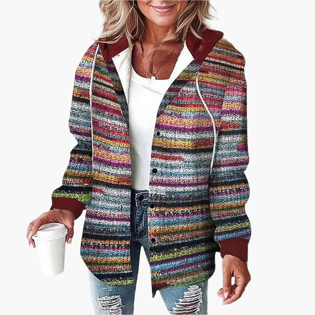 EB | Karierte Freizeitjacke mit Kapuze - Lässiger Herbst- und Winterstil