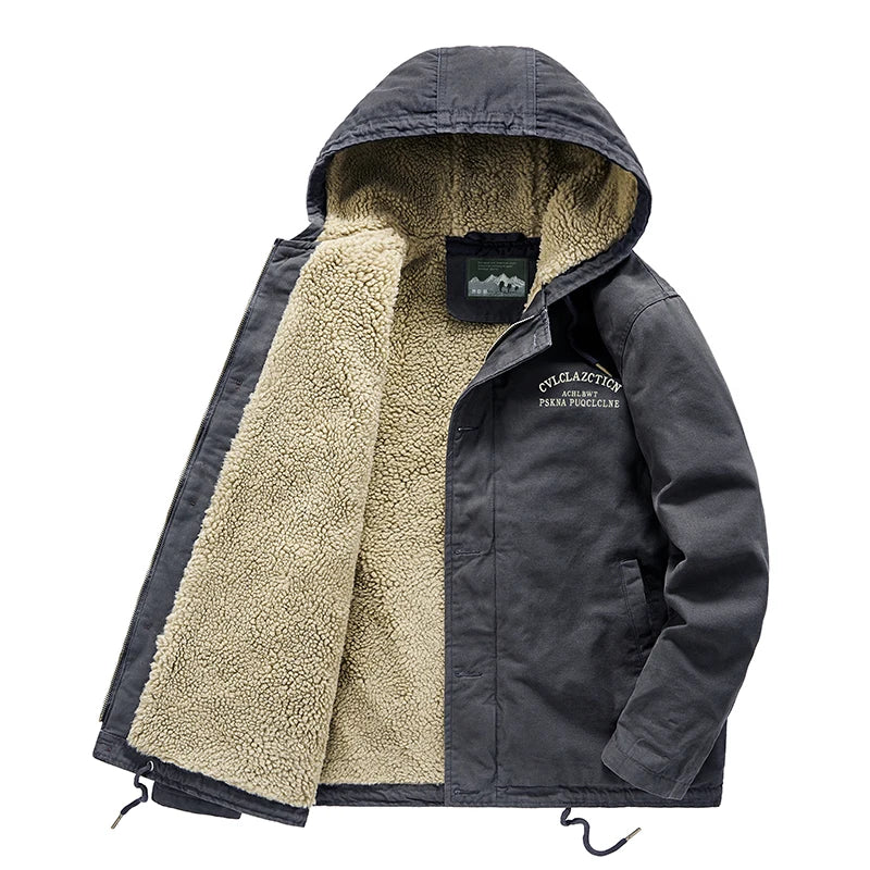 EB | Warme Winterjacke mit Kapuze Baumwolle Komfort und Robustheit