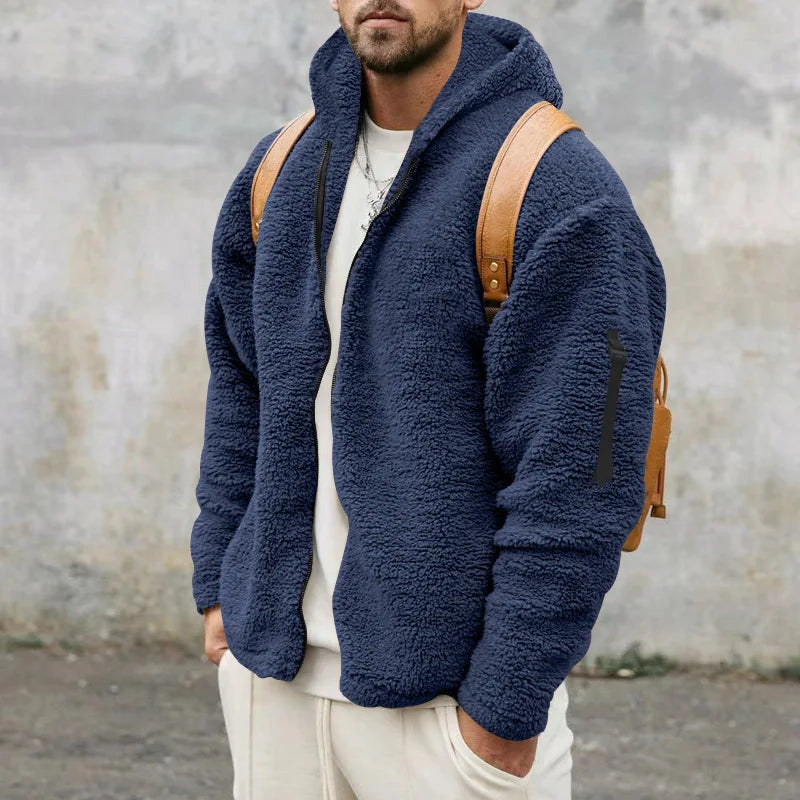 Schwere Winterjacke aus Fleece