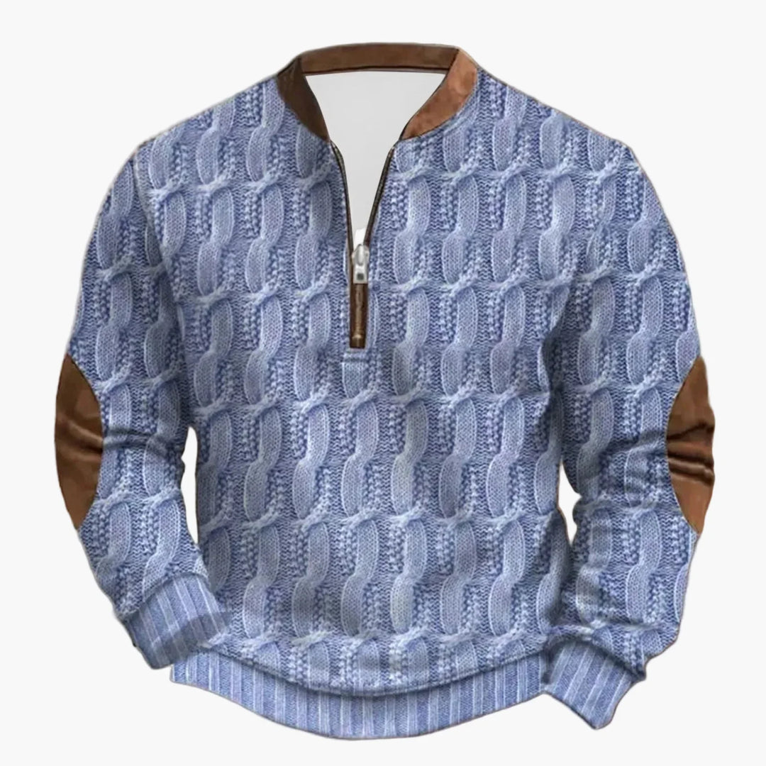 EB | Outdoor Freizeitsweater mit Stehkragen und Zipper - Stilvoller Langarm-Pullover für Alltag und Abenteuer