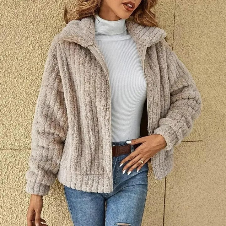 EB | Gerippte Jacke Schick Moderner Stil Ideal für den Winter