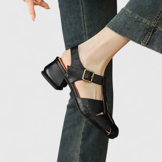 elegante Damensandalen, hochwertiges Leder. EB EB