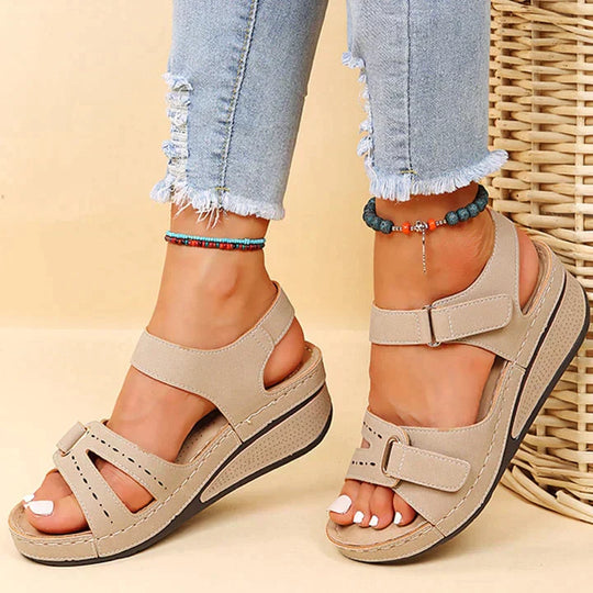 EB | Bequeme Orthopädische Sandalen mit Keilabsatz