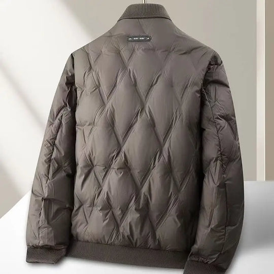 EB | Gepolsterte Steppjacke Lässiger Schnitt mit Geripptem Kragen und Manschetten