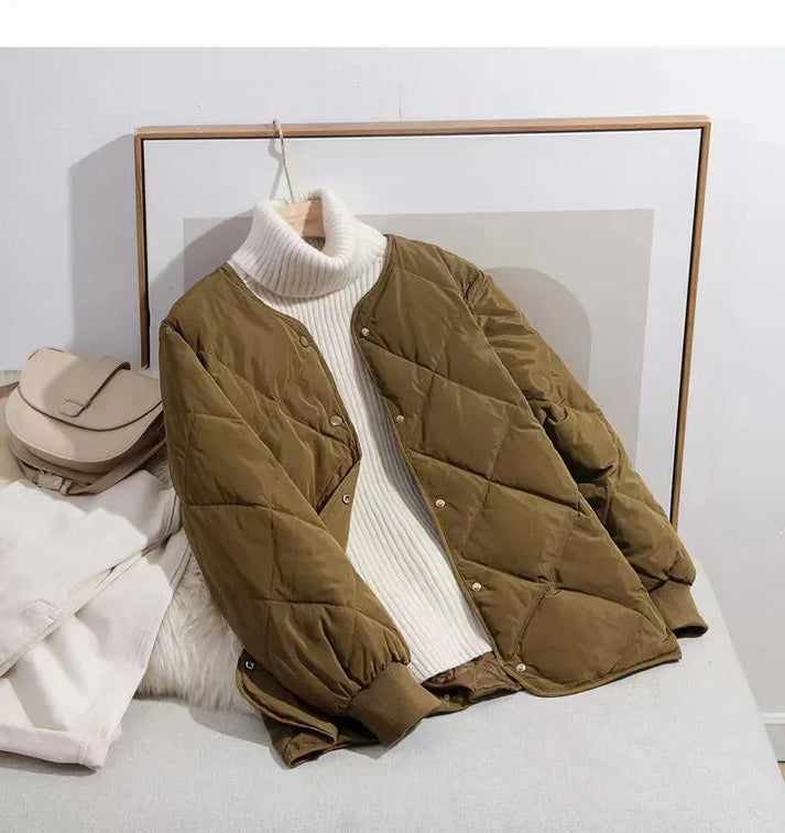 EB | Damenjacke für Herbst und Winter Modisch und Warm