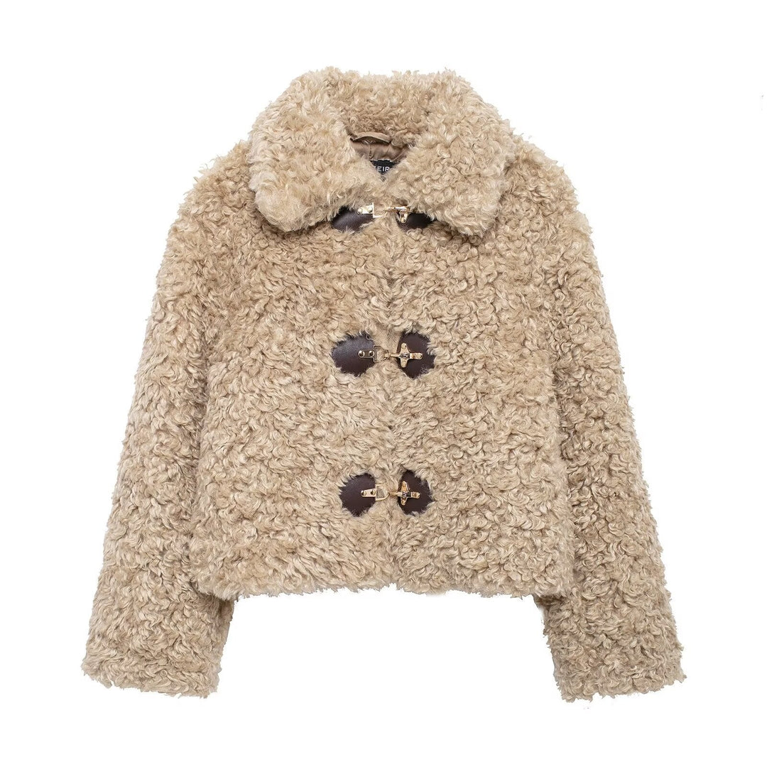 EB | Teddyjacke für Damen mit Keren Schnallenverschluss