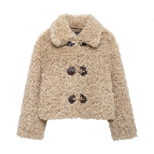 EB | Teddyjacke für Damen mit Keren Schnallenverschluss