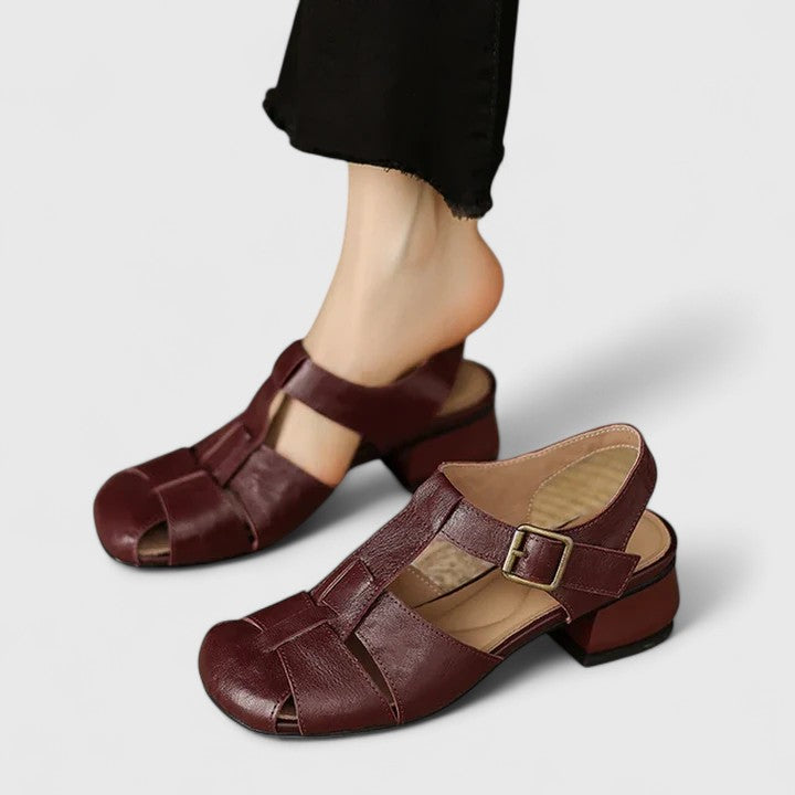 elegante Damensandalen, hochwertiges Leder. EB EB