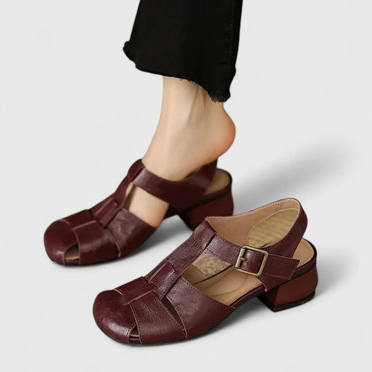 elegante Damensandalen, hochwertiges Leder. EB EB