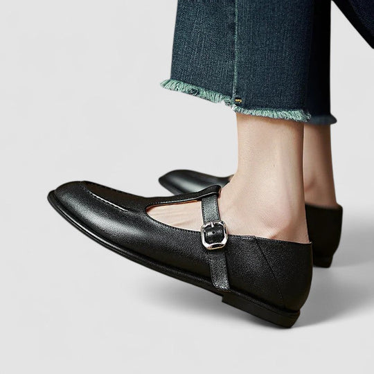 Orthopädische Mary Jane Schuhe mit niedrigem Absatz EB