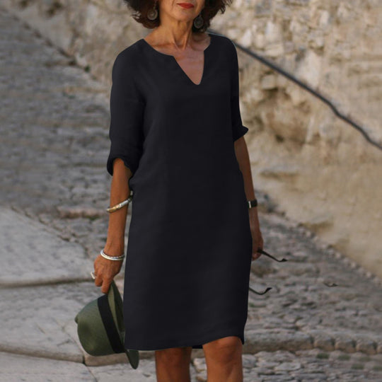 EB | Elegantes Sommerkleid mit V-Ausschnitt