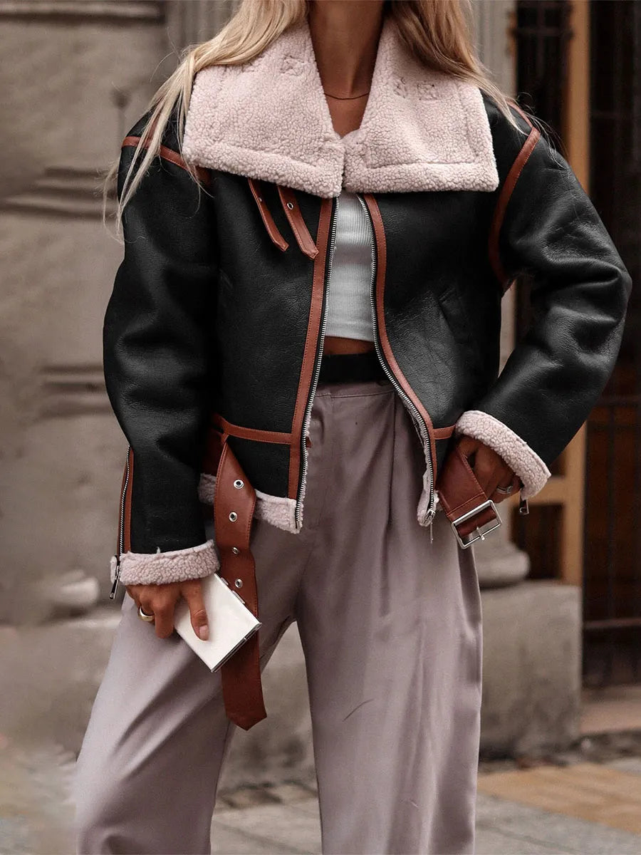 EB | Kunstlederjacke mit Edler Optik