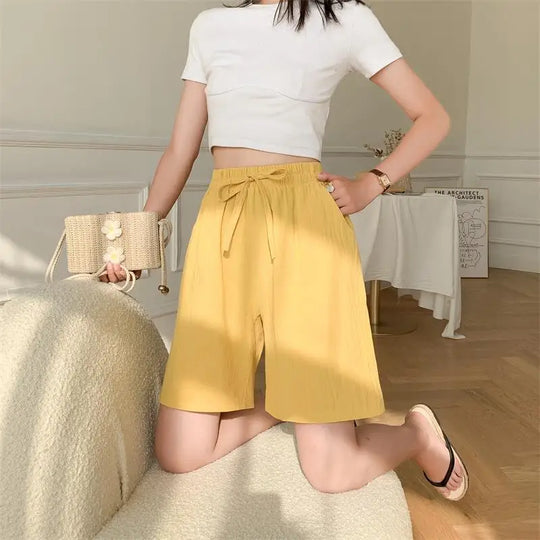 EB | Baumwoll-Knie-Lange Shorts