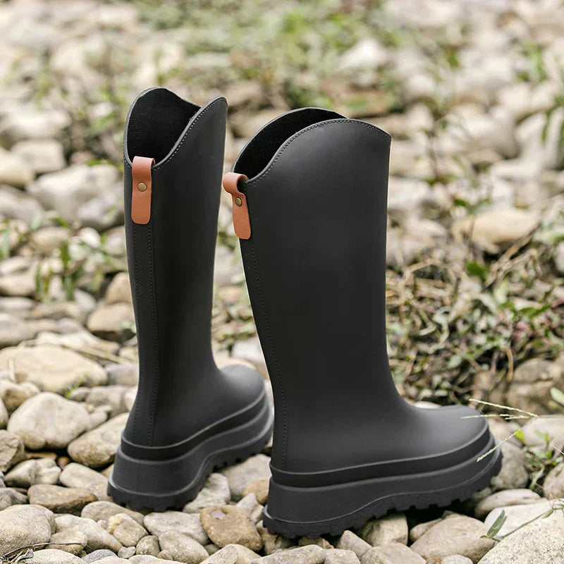 EB | Damen Regenstiefel hoch & wasserdicht mit Komfortsohle