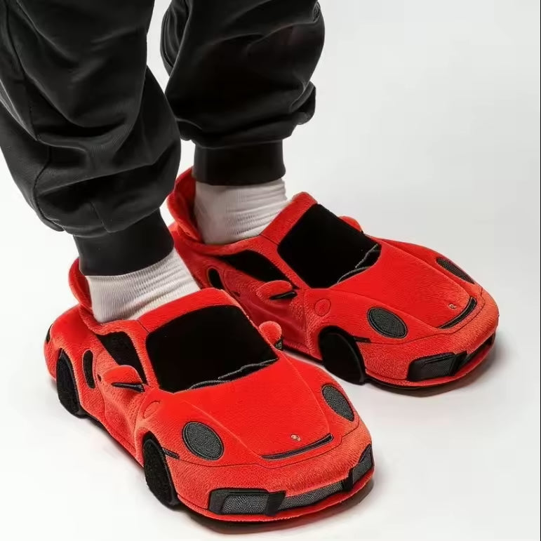 Damen Pantoffeln mit Auto-Inspiriertem Design & Rutschfester Sohle | EB